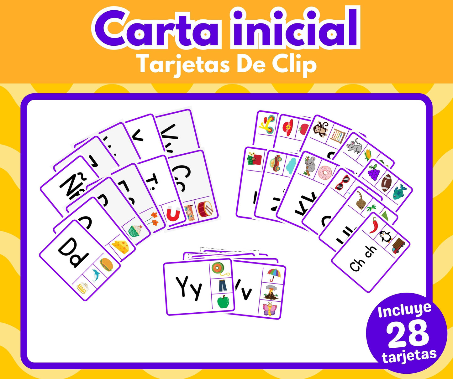 Carta Inicial - Tarjetas De Clip