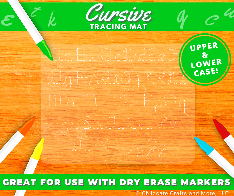 Cursive ABCs Tracing Mat