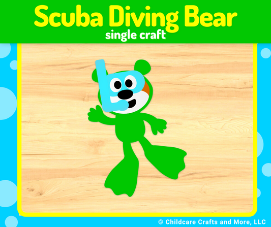 Scuba Diving Bear Single Craft Kit