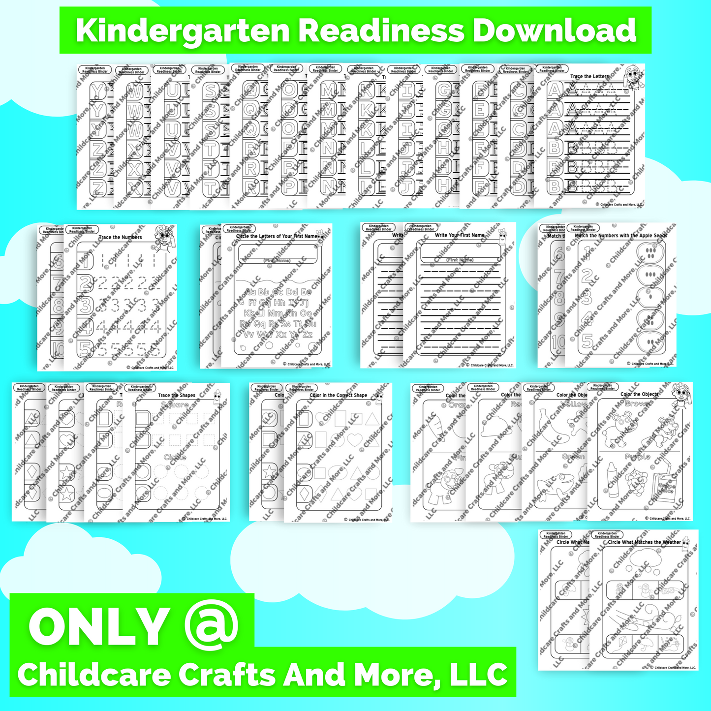 Kindergarten Readiness Activity Binder Download