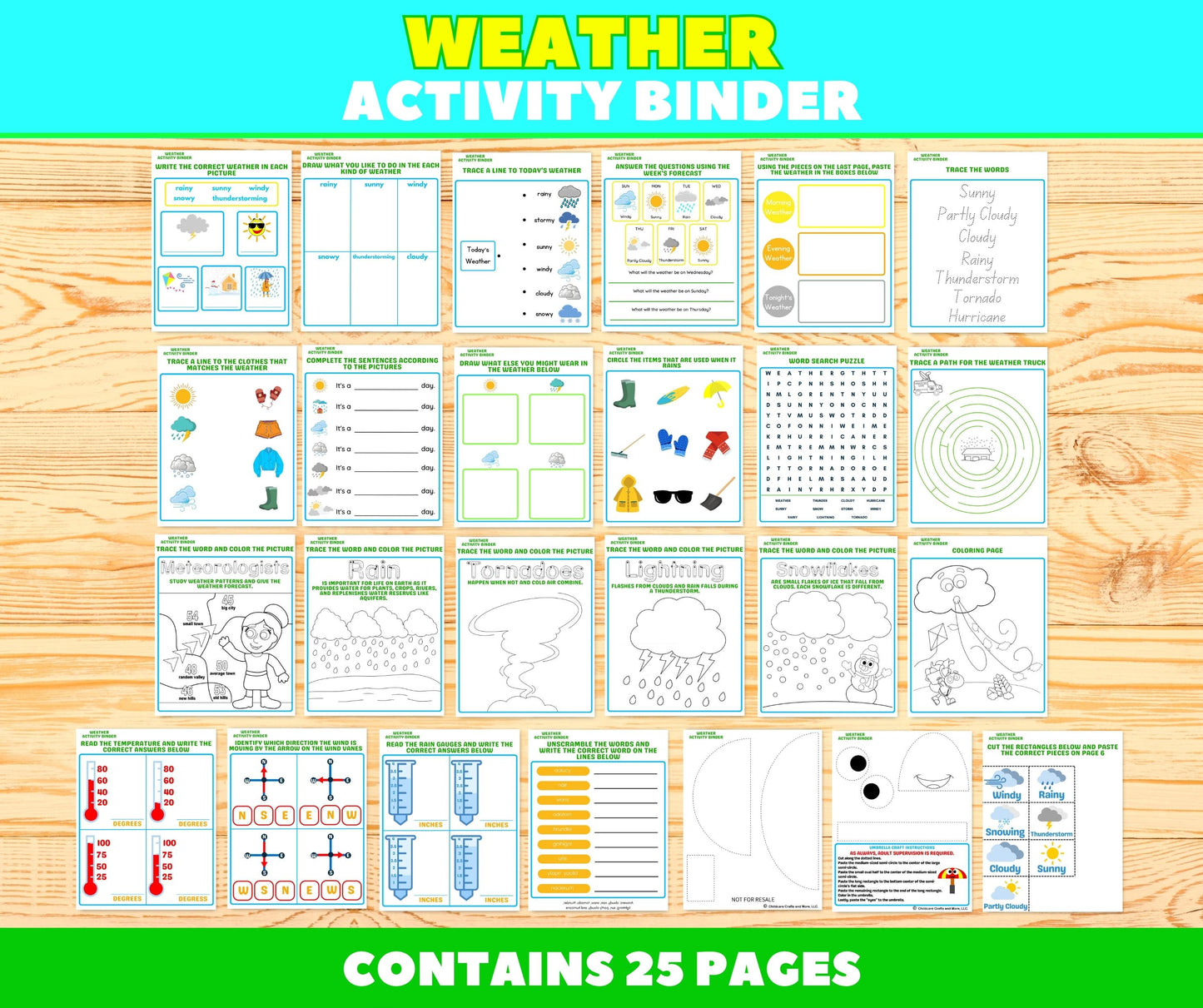 Weather Activity Binder - Download