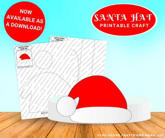 Santa Hat Printable Craft Download