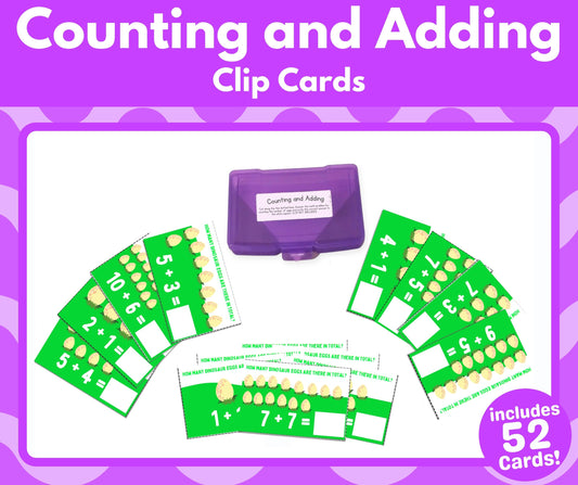Counting and Adding Clip Cards (Task Box Activity) - Download
