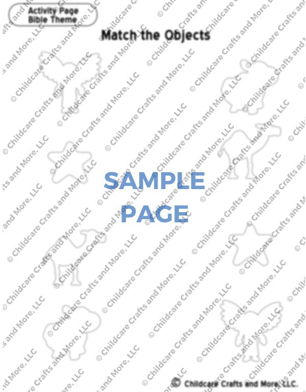 Match the Objects Jesus' Birth Activity Single Download