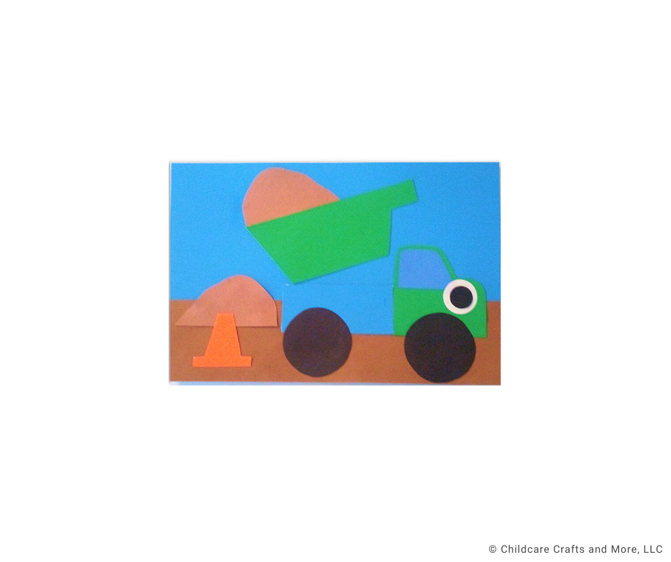 Dump Truck Loaded with Dirt Single Craft