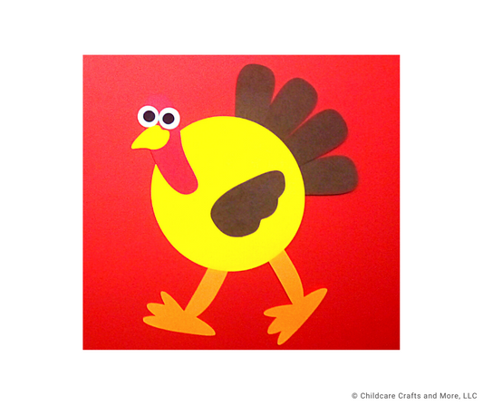 Circle Turkey Shape Craft Kit