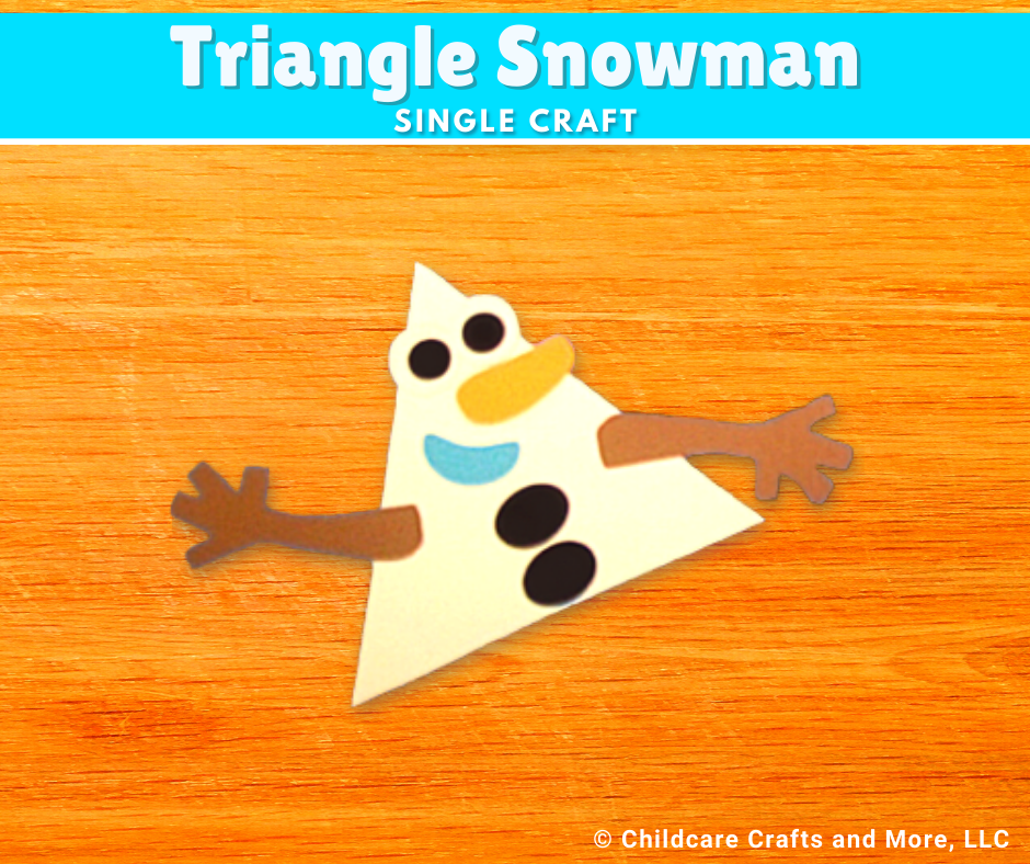 Triangle Snowman Single Craft