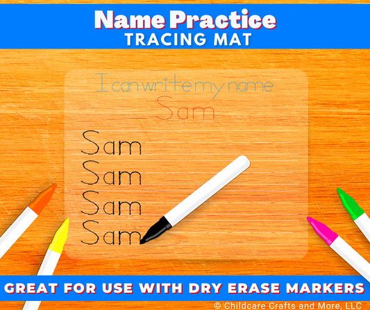 Name Practice Tracing Mat
