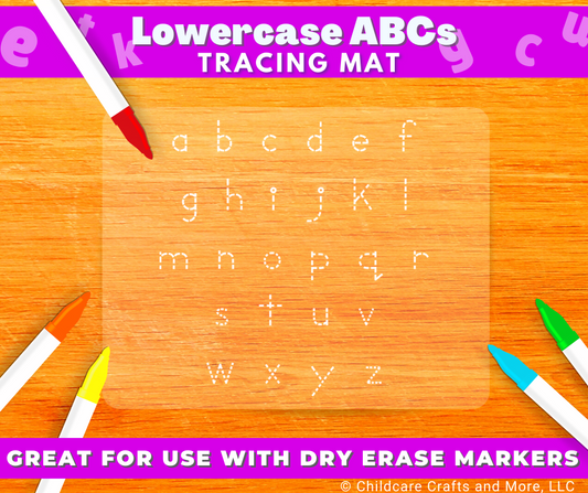 Lowercase ABCs Tracing Mat