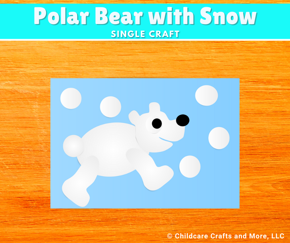 Polar Bear with Snow Single Craft