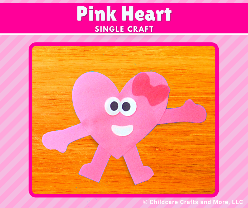 Pink Heart Single Craft