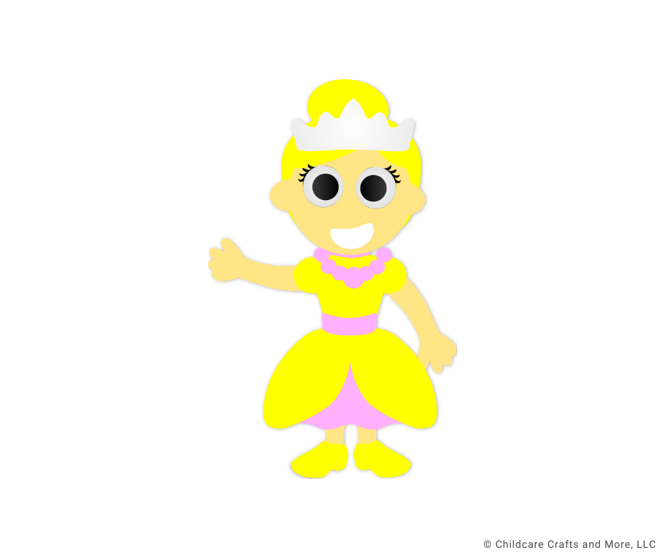 Princess With Yellow Dress Single Craft Kit