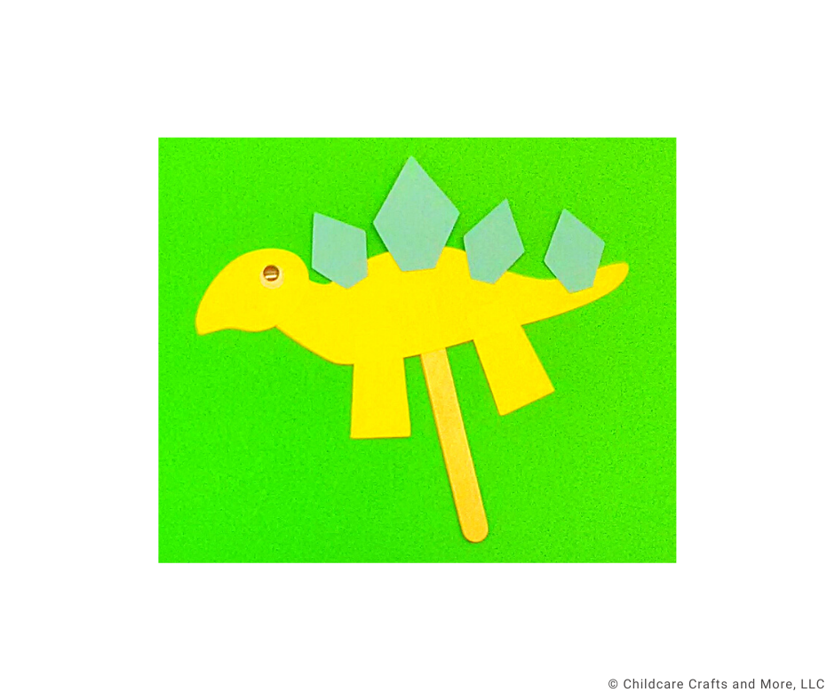 Yellow Dino with Spikes Craft Kit