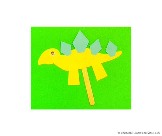 Yellow Dino with Spikes Craft Kit