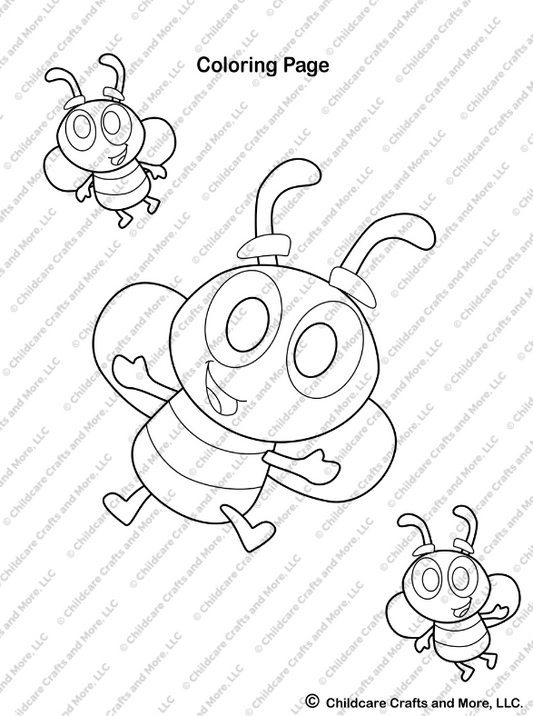 Bees Coloring Page Download