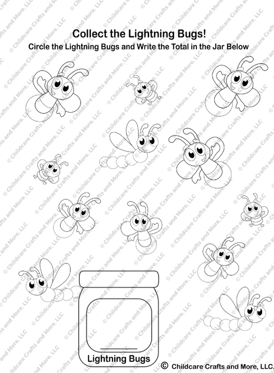 Circle the Lightning Bugs Activity Download