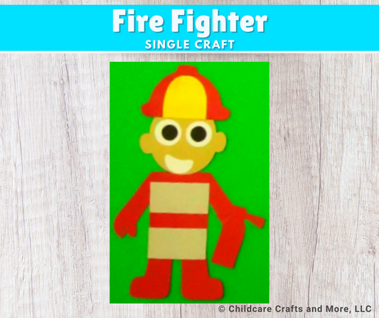 Firefighter with Extinguisher Craft Kit