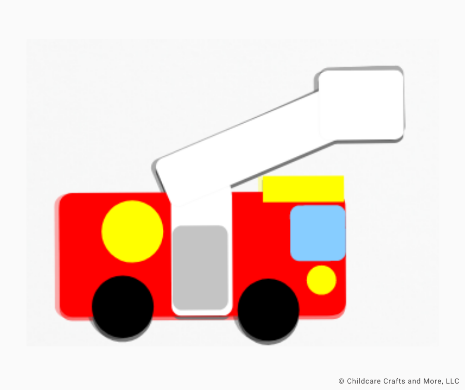 Fire Truck Craft Kit
