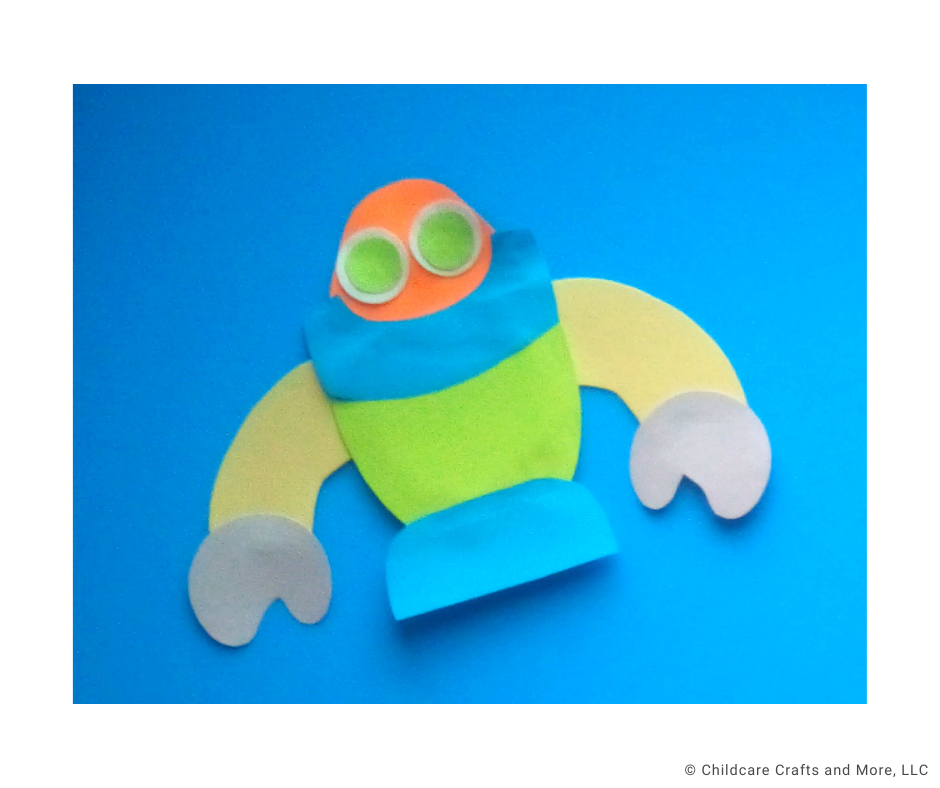 Robot with Large Arms Craft Kit