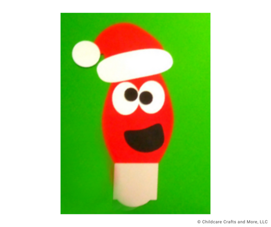 Christmas Light with Santa Hat Craft Kit