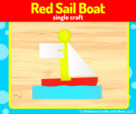 Red Sailboat Single Craft Kit