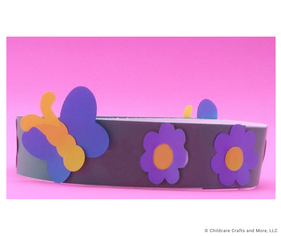 Butterfly with flowers Headband Craft Kit