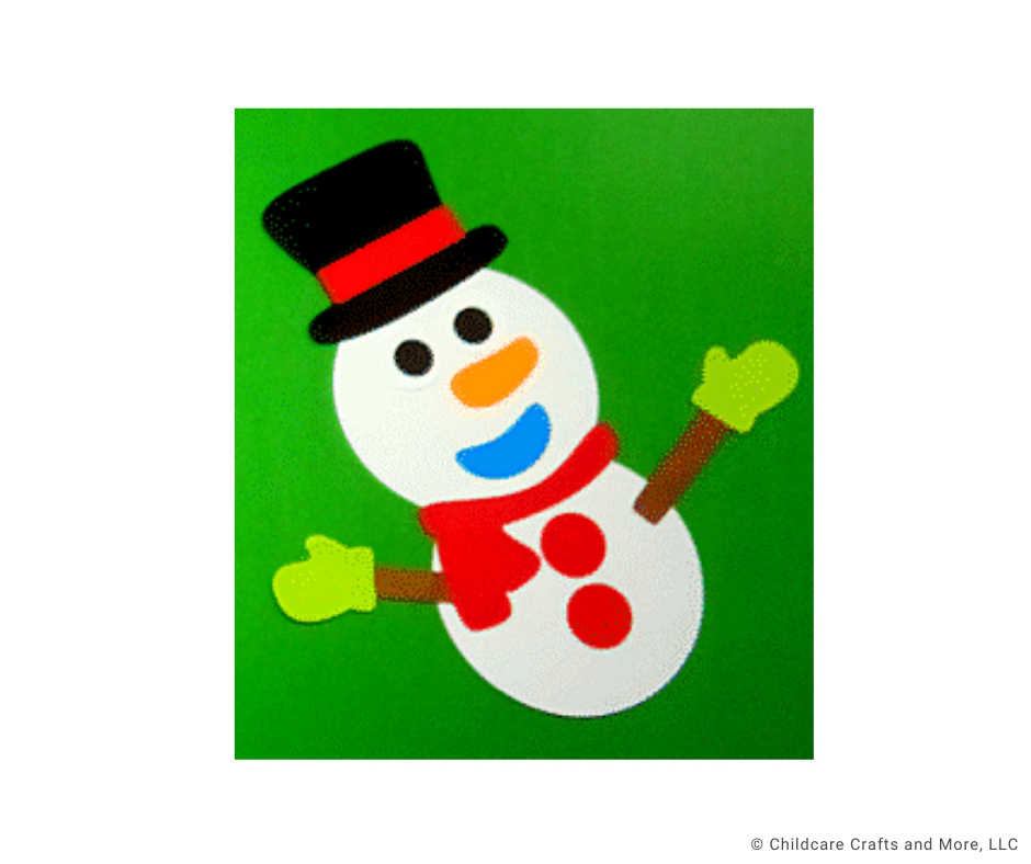 Snowman with Tophat Craft Kit