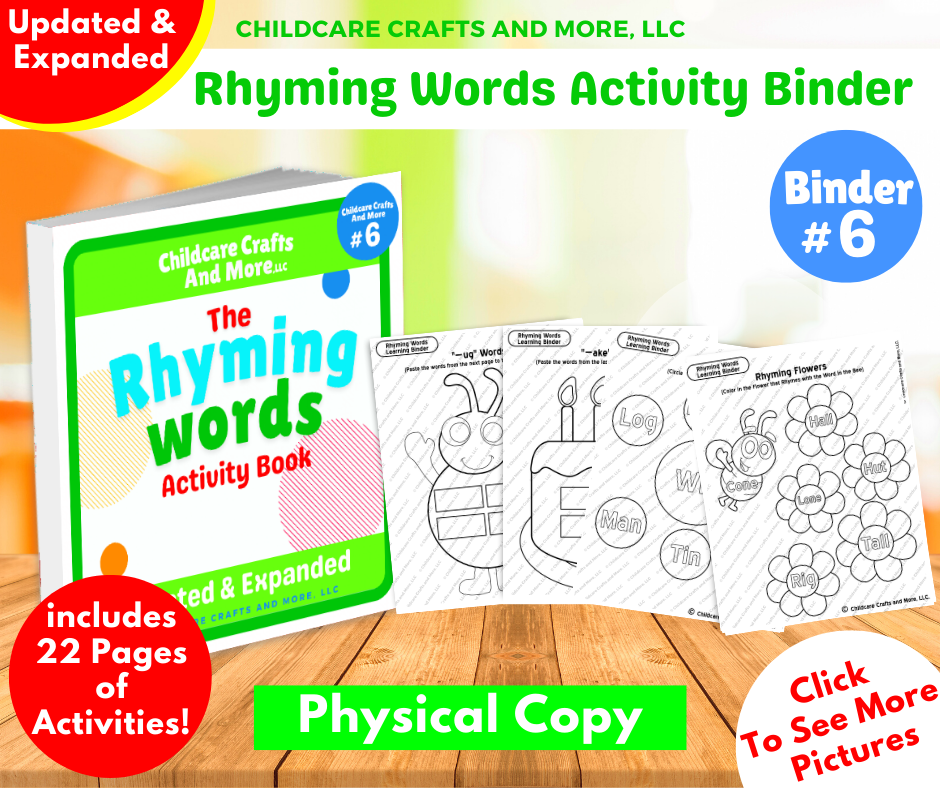 Rhyming Words Activity Binder (PRINT EDITION)