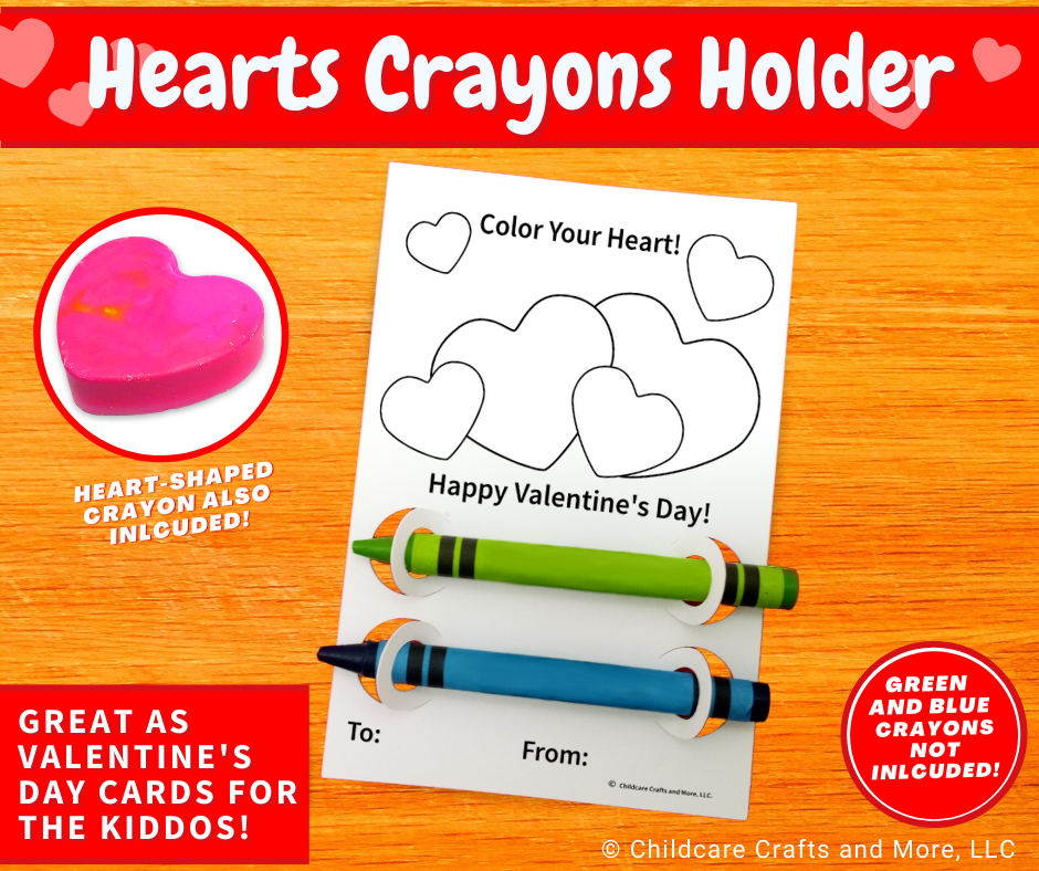 Hearts Crayons Holder