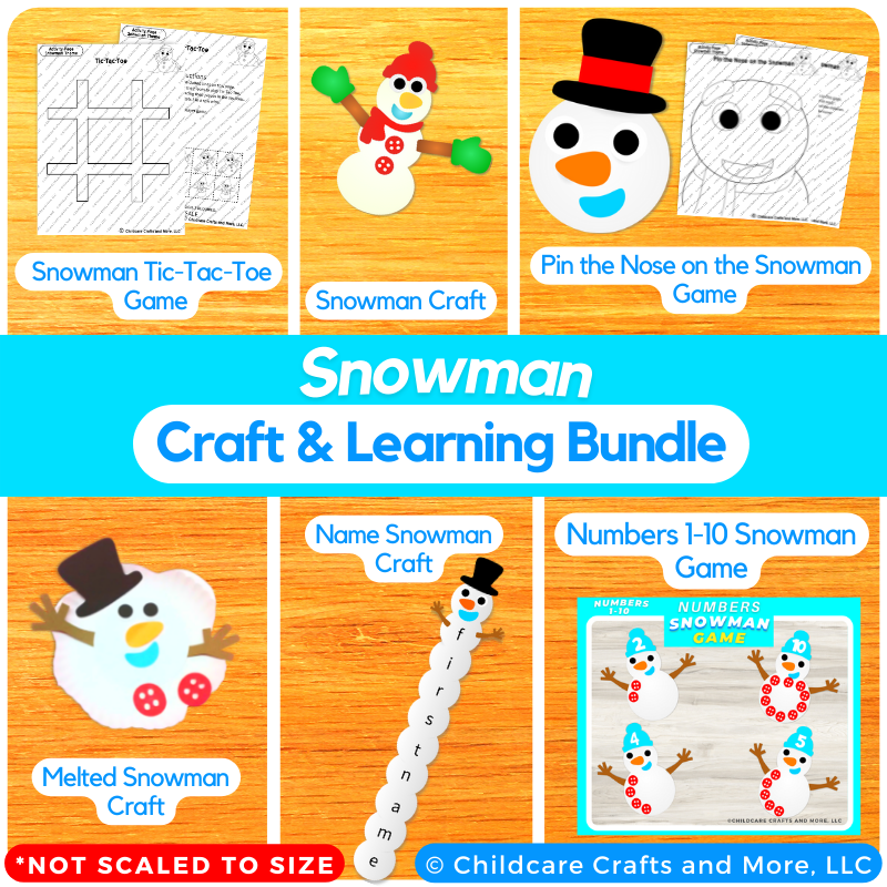 Snowman Craft & Learning Bundle