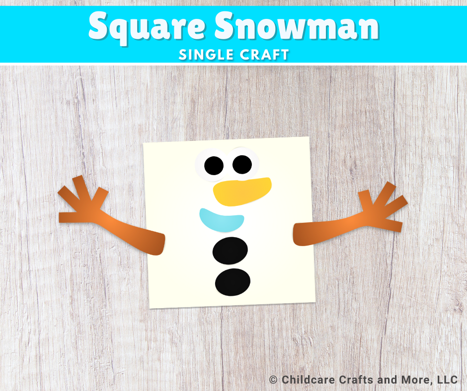 Square Snowman Single Craft
