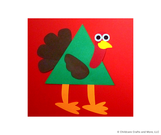 Triangle Turkey Shape Craft Kit