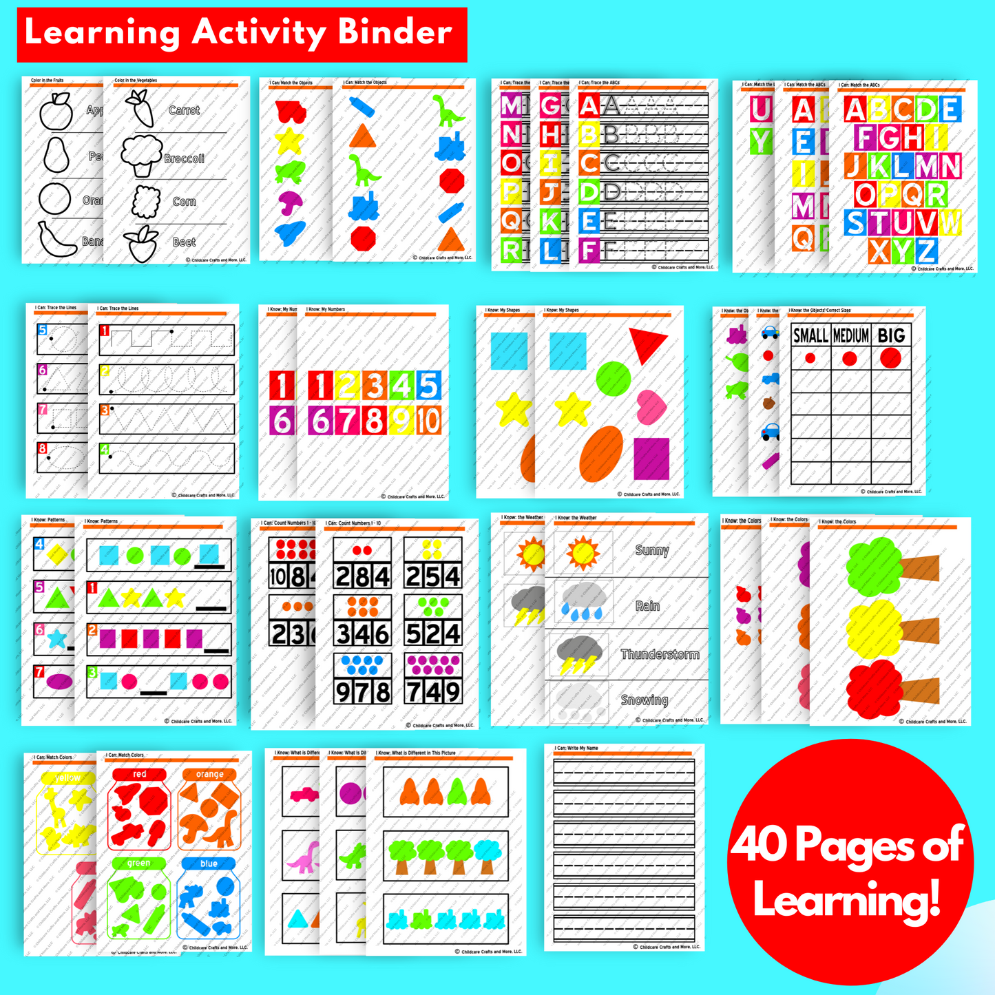 #1 Learning Activities Binder Download