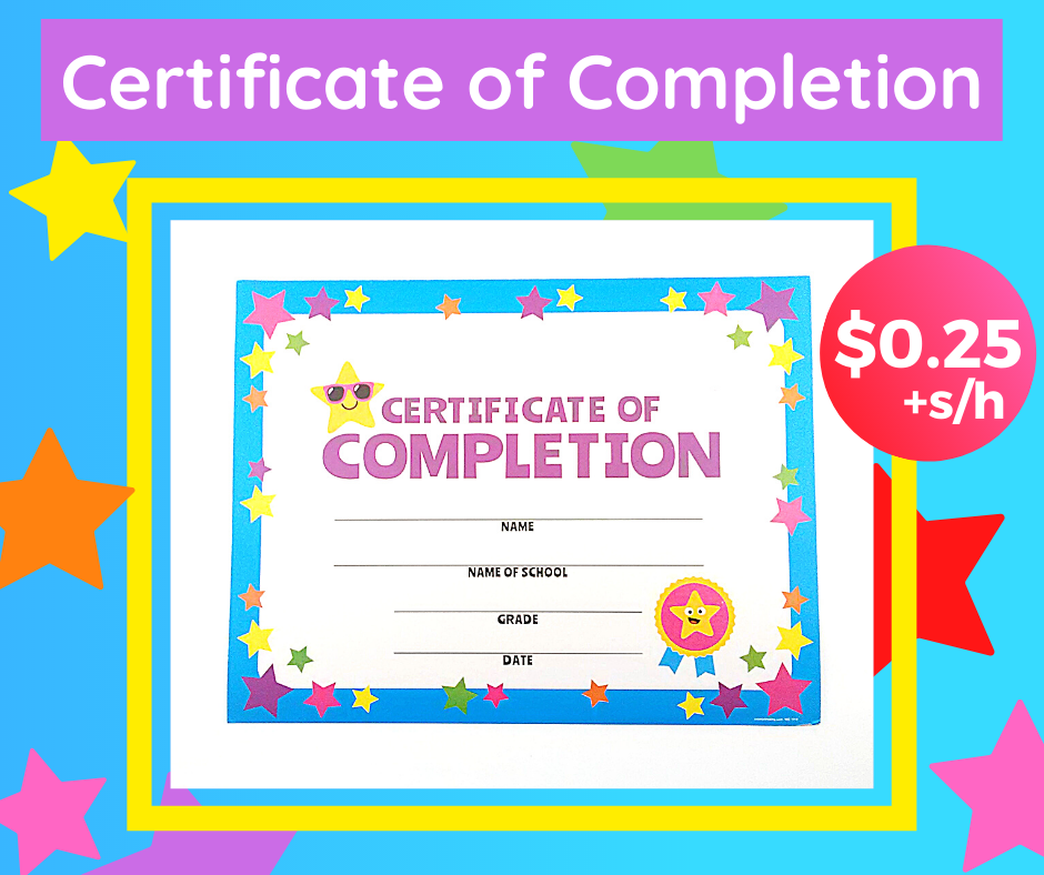 Certificate of Completion