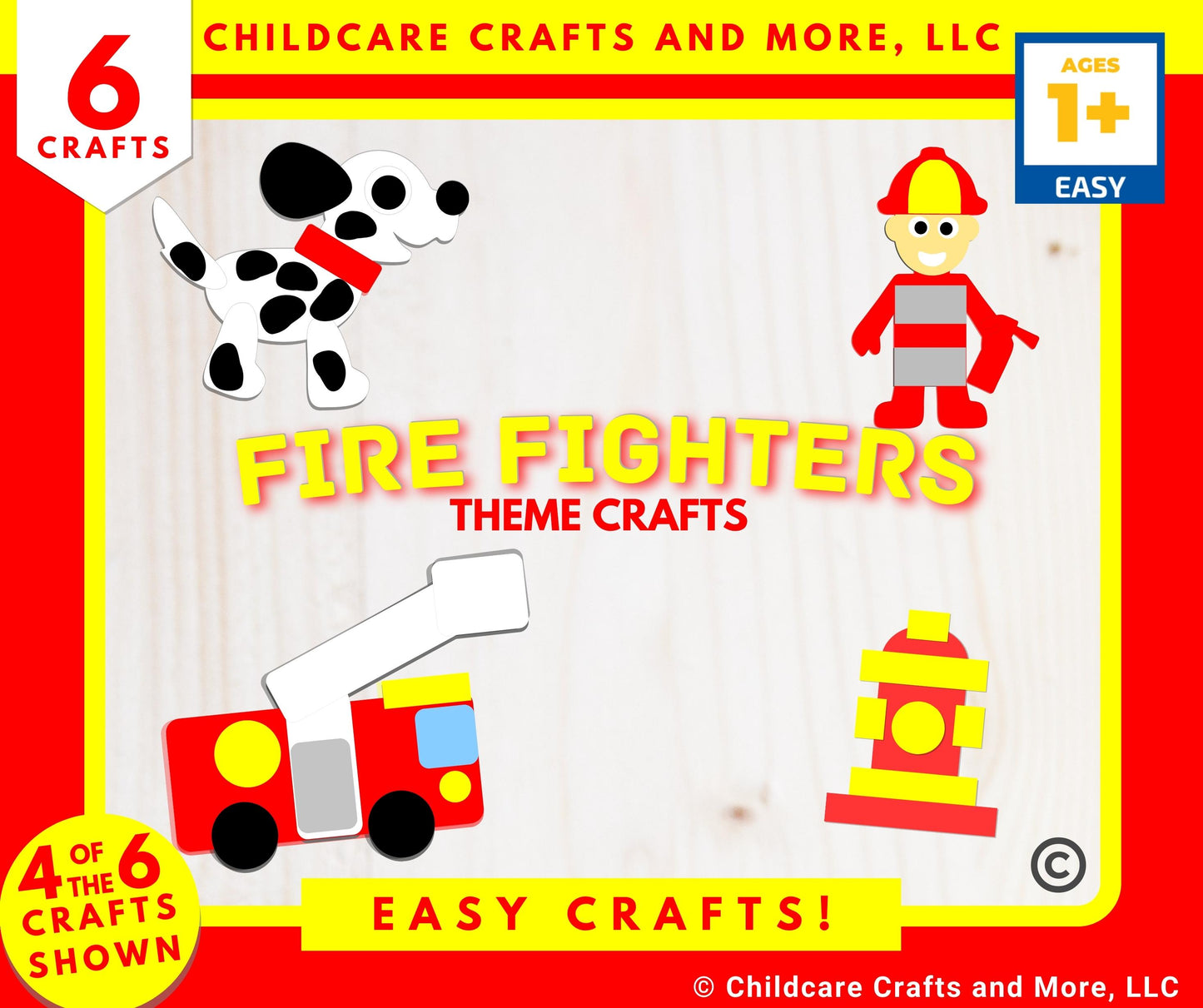 Easy Crafts! Firefighter Theme