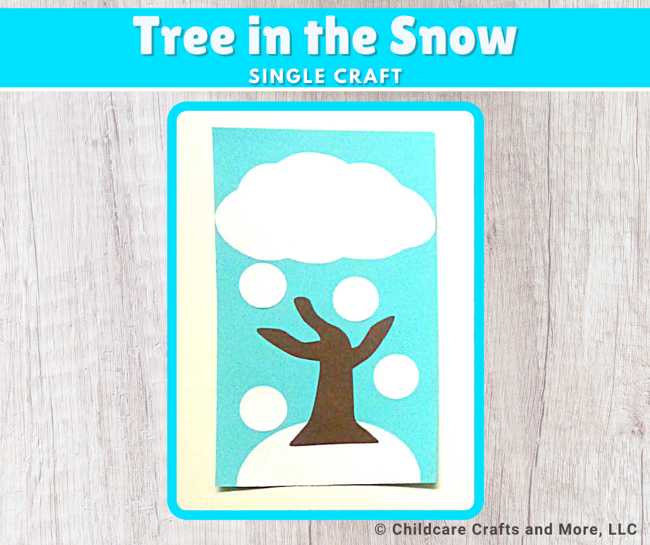 Tree in Snow Craft Kit