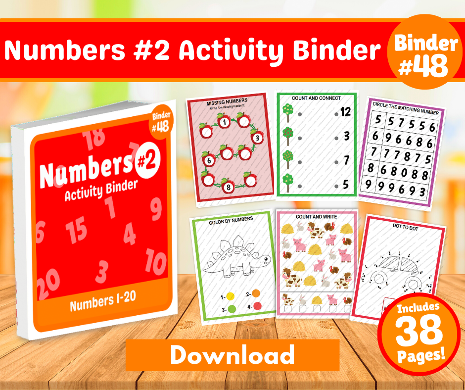 Numbers #2 Activity Binder Download