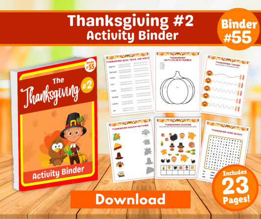 Thanksgiving #2 Activity Binder Download