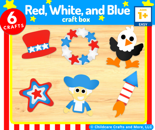 Easy Crafts! Red White and Blue Theme