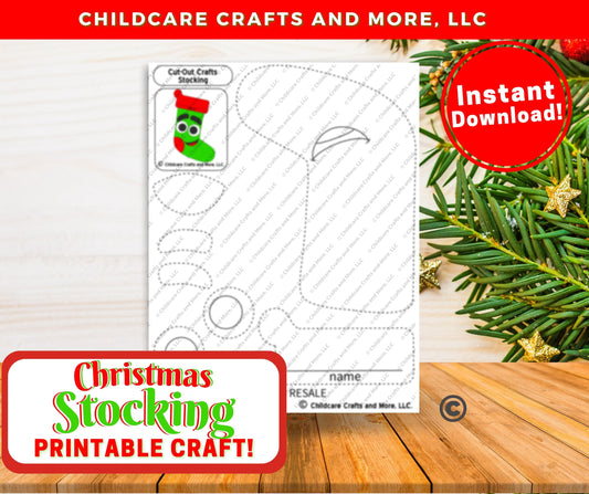 Stocking Printable Craft Download