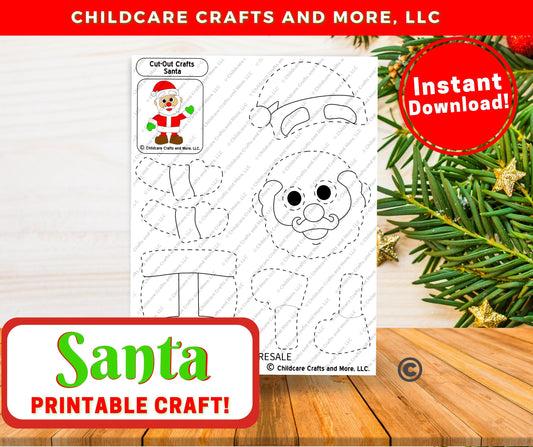 Santa Printable Craft Download