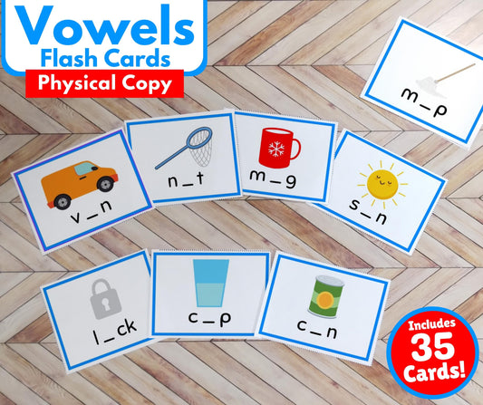 Vowel Flash Cards - Physical Copy