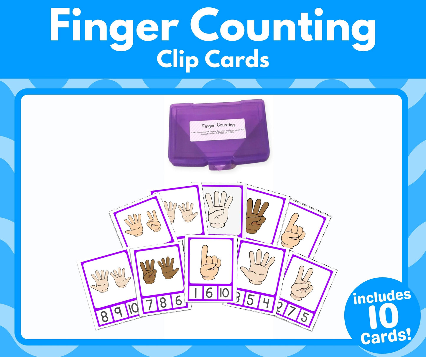 Finger Counting Clip Cards (Task Box Activity) - Download