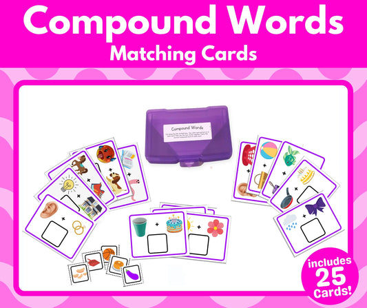 Compound Words Matching Cards (Task Box Activity) - Download