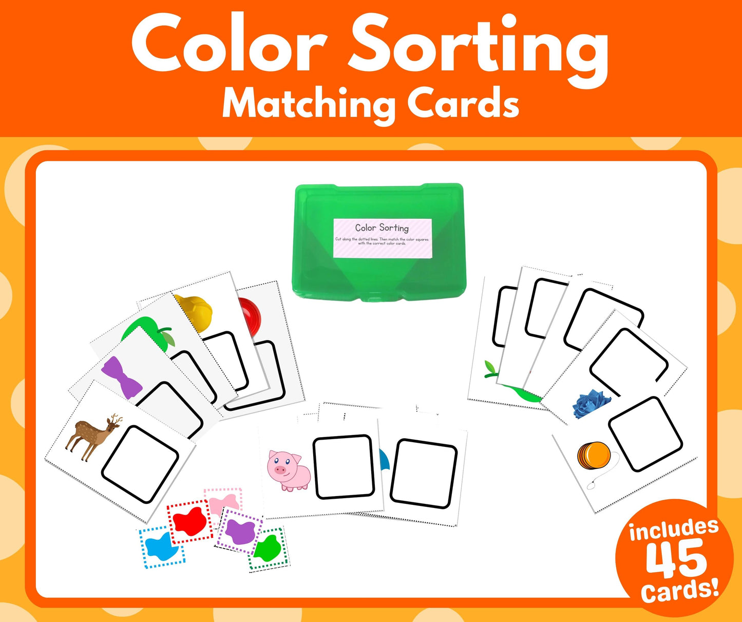 Color Sorting Matching Cards (Task Box Activity) - Download
