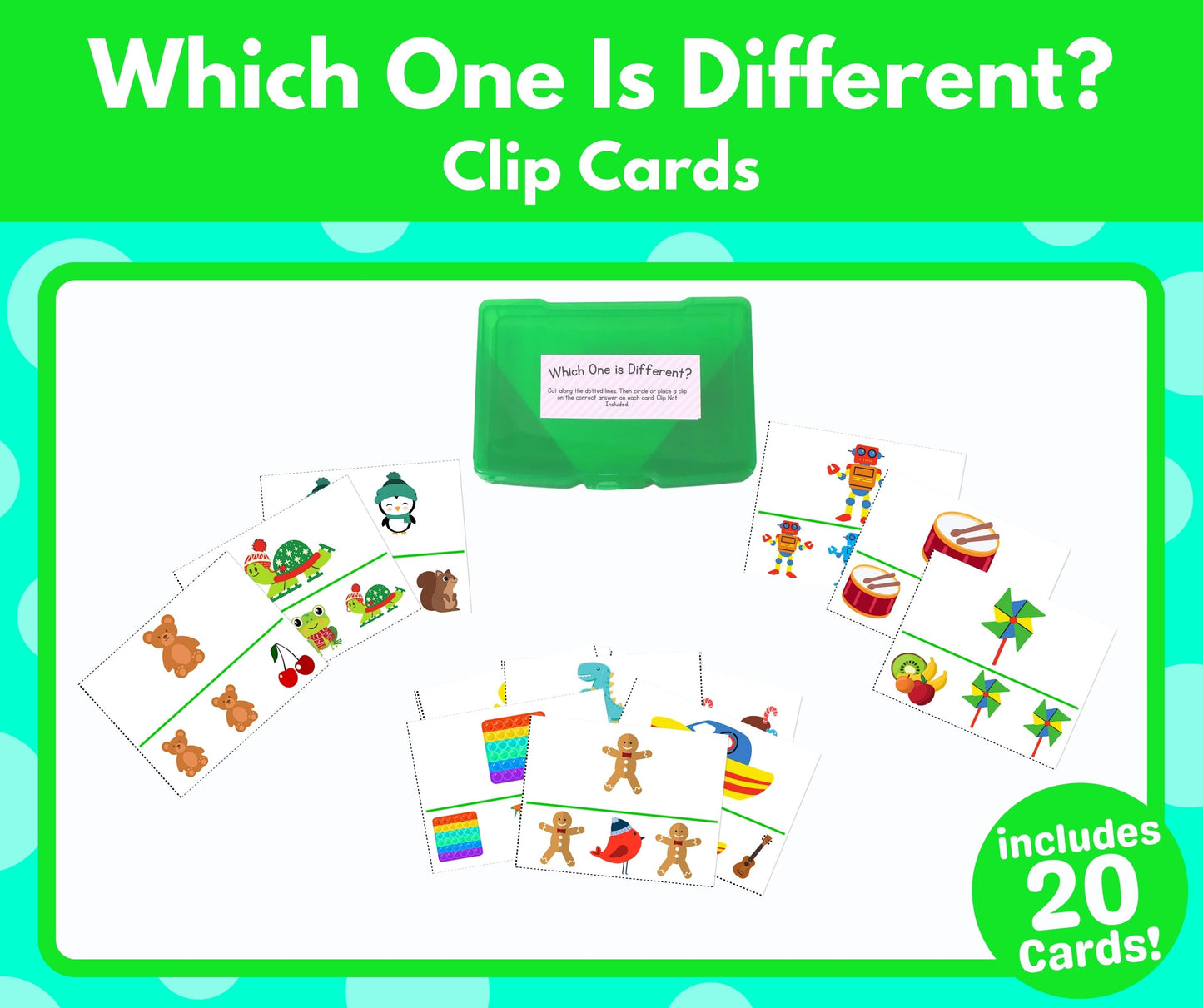 Which One is Different? Clip Cards (Task Box Activity) - Download
