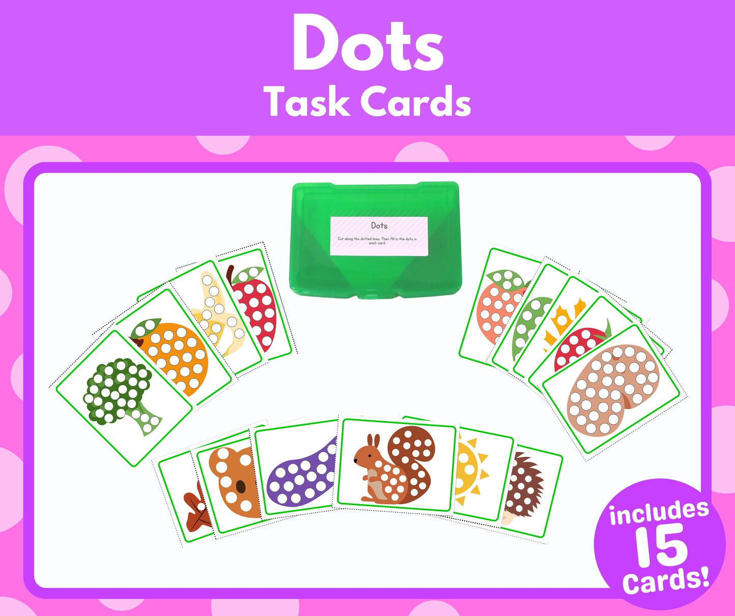 Dots Task Cards (Task Box Activity) - Download