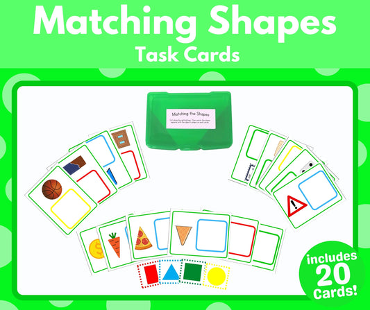 Matching the Shapes Task Cards (Task Box Activity) - Download