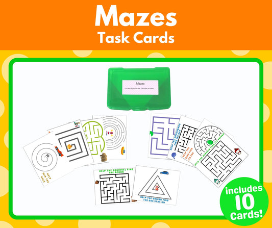 Mazes Task Cards (Task Box Activity) - Download
