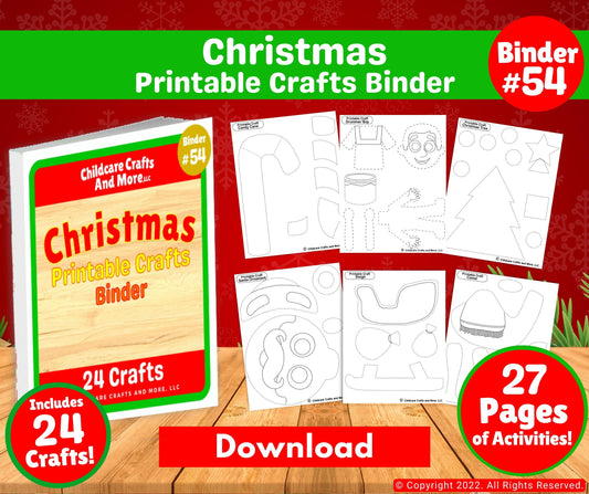 Christmas Printable Crafts Binder Download